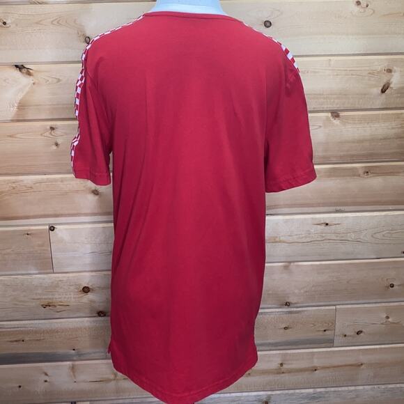 Coca-Cola Enjoy Coke Red Unisex Checkered Sleeves T-Shirt Small - Picture 5 of 7